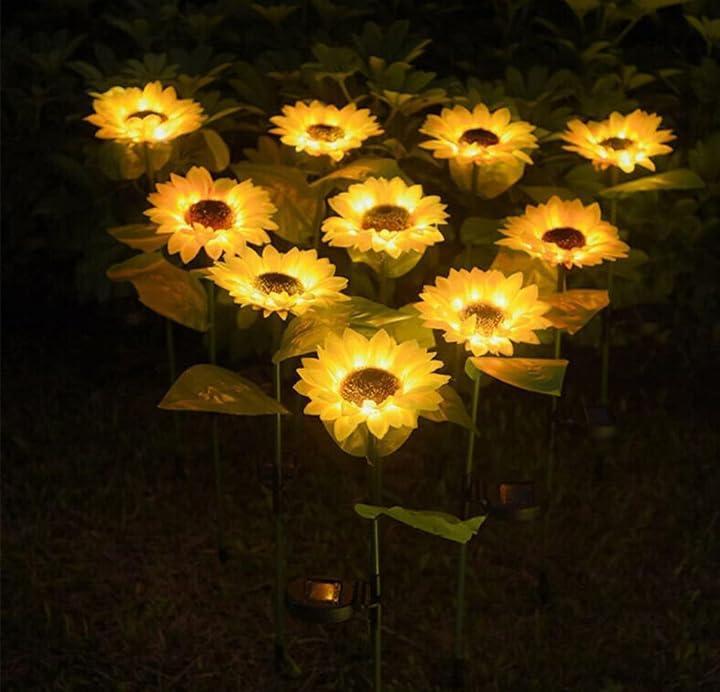 Solar Sunflower Lights (Pack of 2)