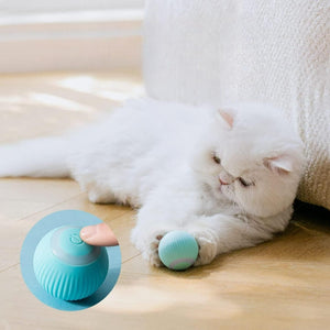 Interactive Rotating Cat Toy Ball