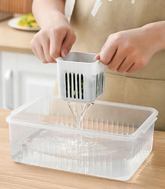 Freezer Storage Container | Fridge Organizer Box