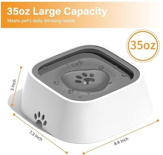 Anti-Overflow Pet Bowl | No-Spill Design
