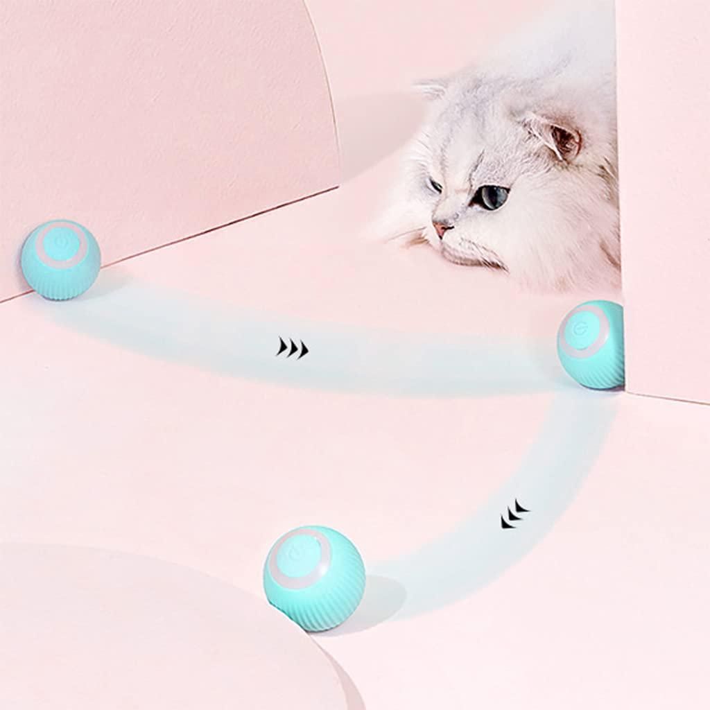 Interactive Rotating Cat Toy Ball