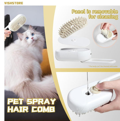 Steam Brush for Pets – Grooming & Cleaning Tool