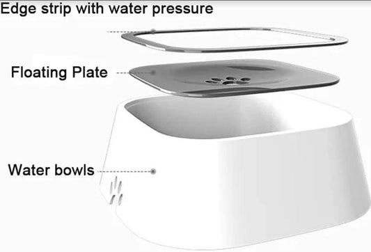 Anti-Overflow Pet Bowl | No-Spill Design