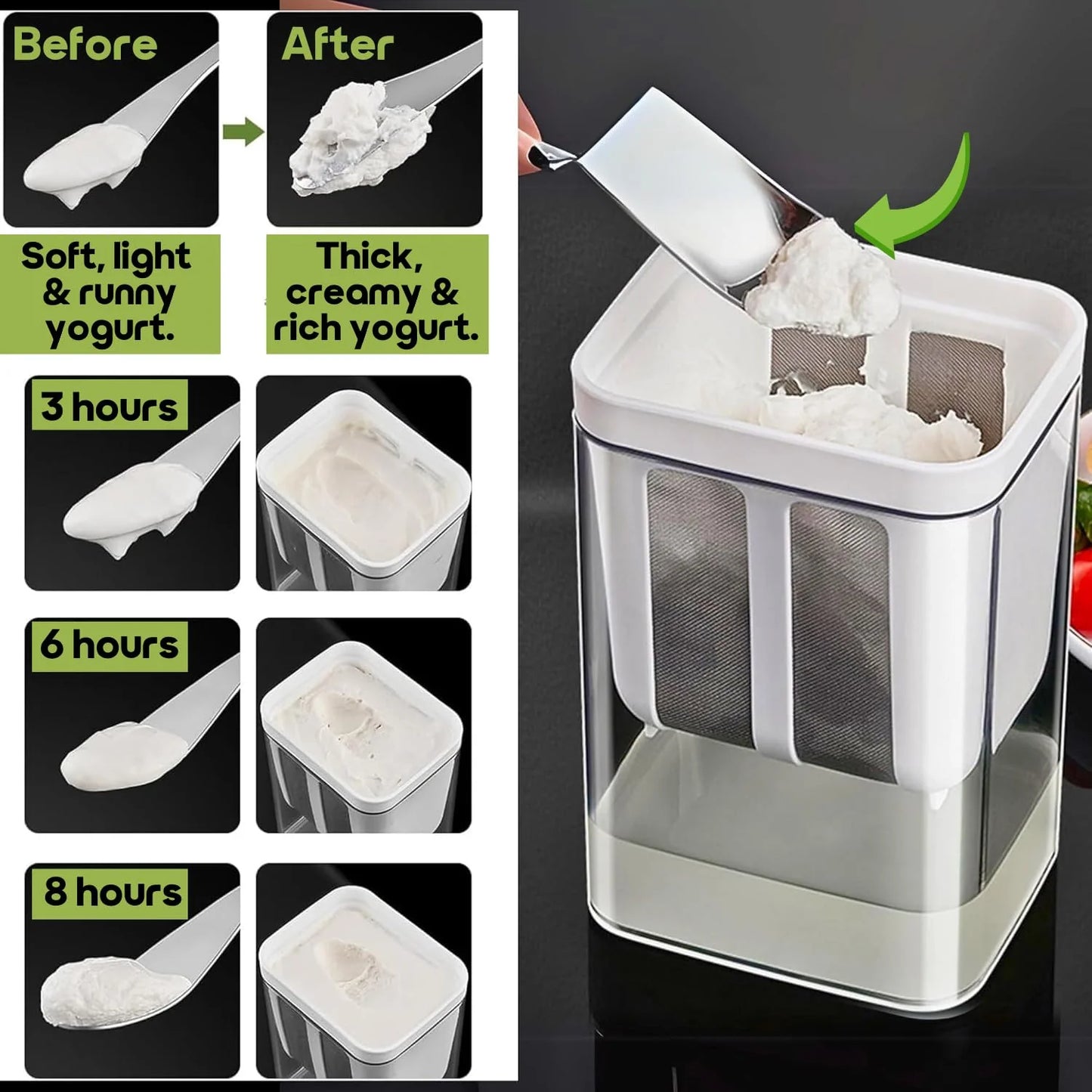 Yogurt Maker & Strainer (Pack of 1)