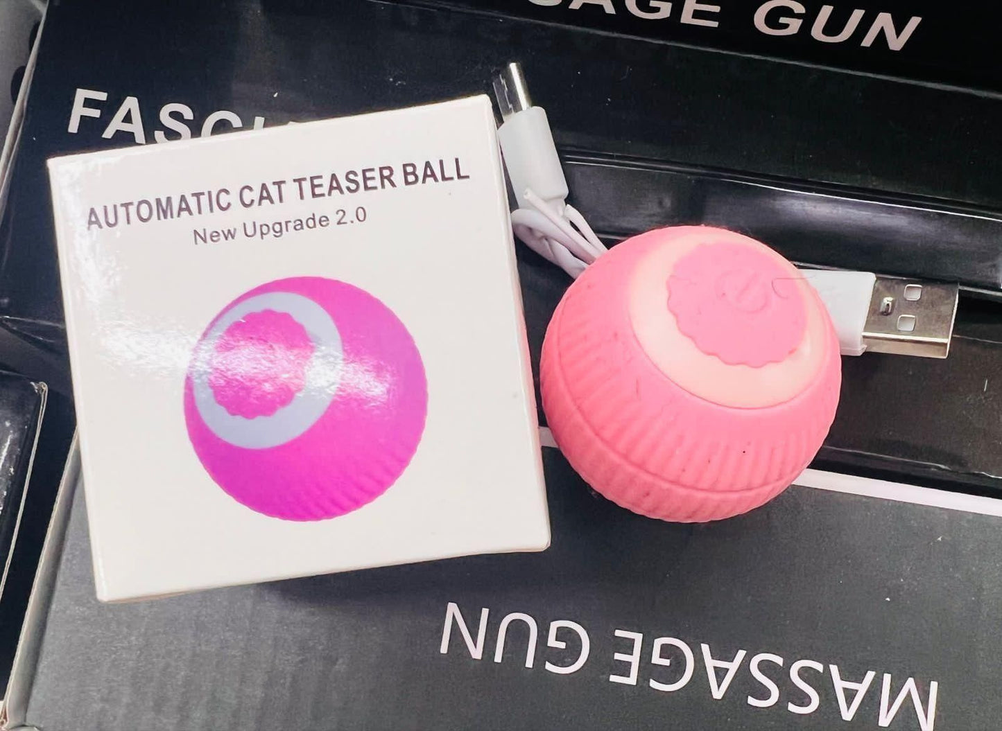 Interactive Rotating Cat Toy Ball